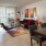 private balcony access in well lit living room